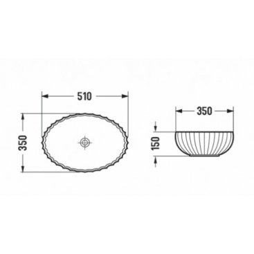 Раковина Ceramalux GL49-CP