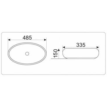 Раковина Ceramalux 397-930