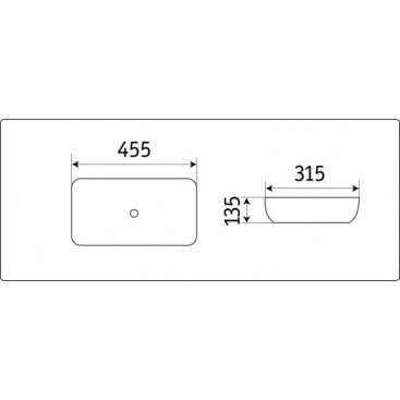 Раковина Ceramalux 425