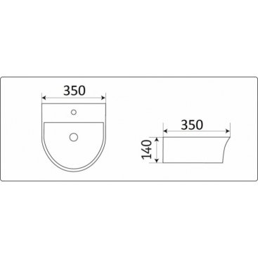 Раковина Ceramalux 78370