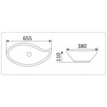 Раковина Ceramalux 9052