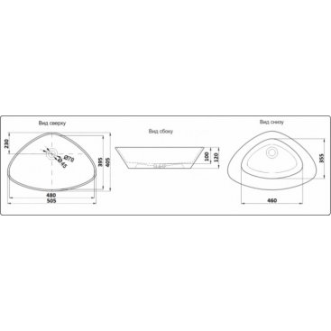 Раковина Ceramalux 9386