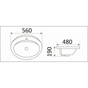 Раковина Ceramalux 9413