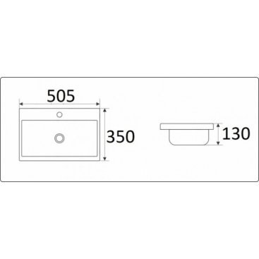 Раковина Ceramalux 9595-50