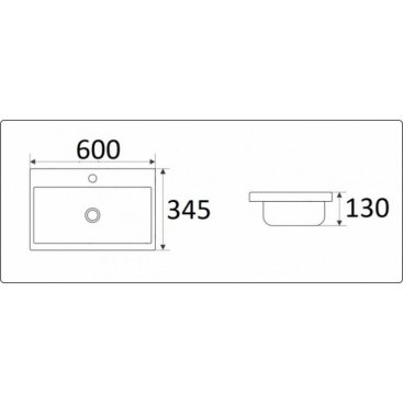 Раковина Ceramalux 9595-60