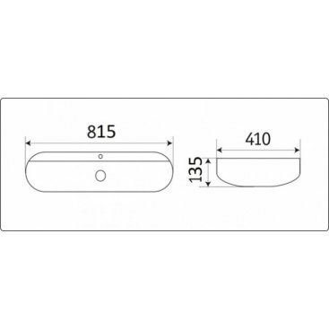 Раковина Ceramalux D1347