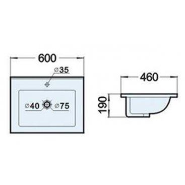 Раковина Comforty 60E