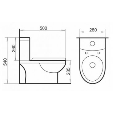 Унитаз-компакт детский Comforty 2311W