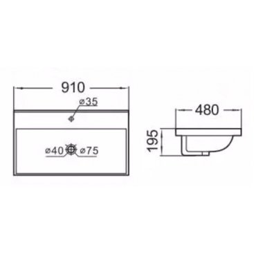 Раковина Comforty 8059