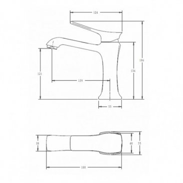 Смеситель для раковины Comforty FC066A-CCT