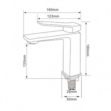 Смеситель для раковины Comforty FC071A-CCT