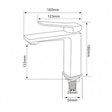 Смеситель для раковины Comforty FC071A-CMT