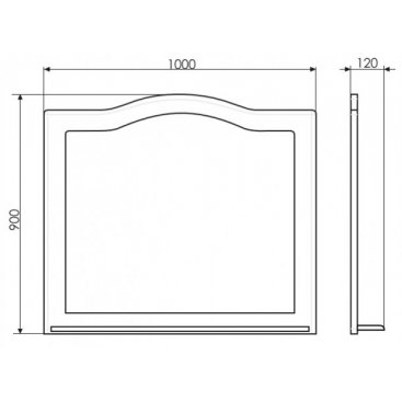 Зеркало Comforty Монако 100