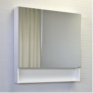 Зеркало-шкаф Comforty Никосия 80 белый глянец
