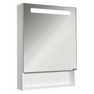 Зеркало-шкаф Comforty Никосия 60 LED белый глянец