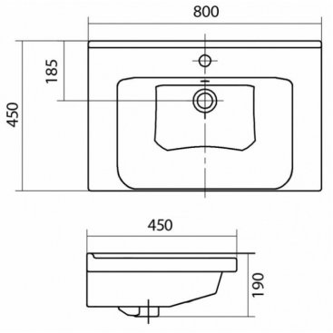 Мебель для ванной Comforty Парма 80