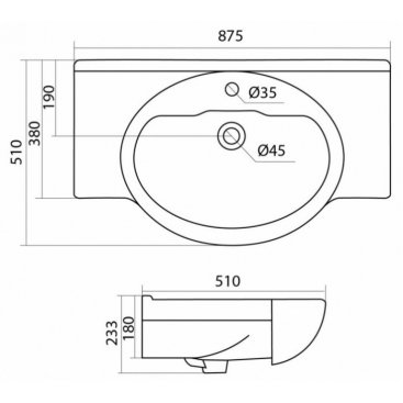 Мебель для ванной Comforty Сочи 85