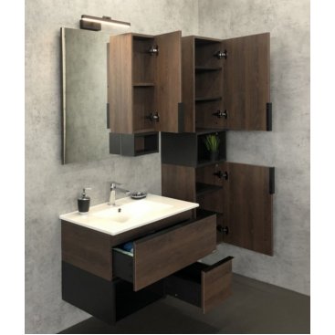 Мебель для ванной Comforty Франкфурт 75 дуб шоколадно-коричневый