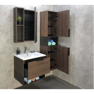 Мебель для ванной Comforty Франкфурт 60E дуб шоколадно-коричневый