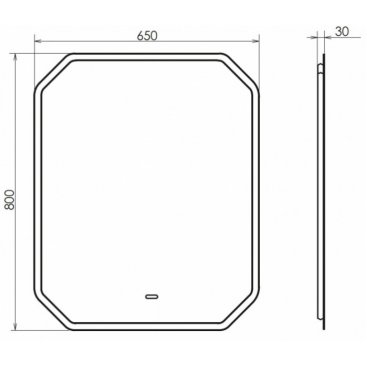 Зеркало Comforty Колеус 65 00-00005259