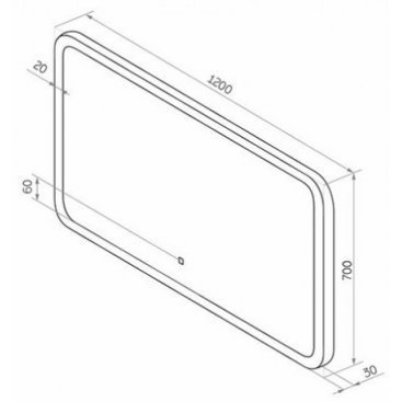 Зеркало Comforty Лотос 120