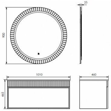 Мебель для ванной Comforty Мадрид 100