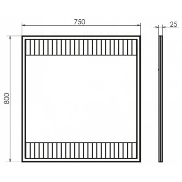 Зеркало Comforty Марсель 75