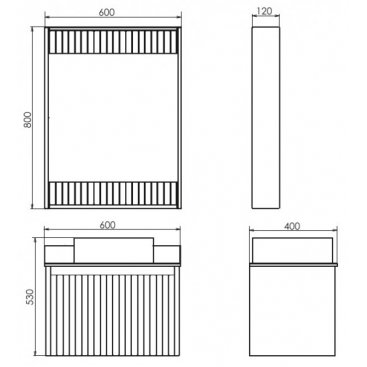 Мебель для ванной Comforty Марсель 60