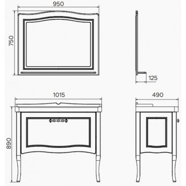 Мебель для ванной Comforty Павия 100N