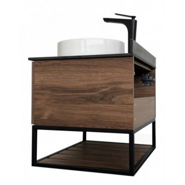 Мебель для ванной Comforty Порто 75 дуб темно-коричневый