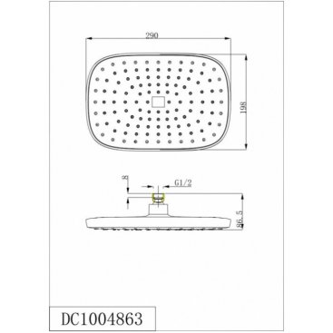 Верхний душ D&K DC1004863