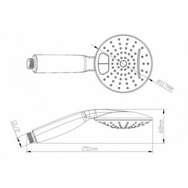 Ручная лейка D&K DC1101601