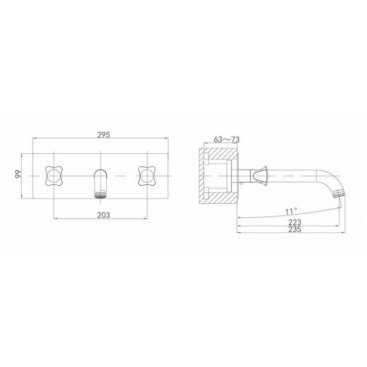 Смеситель для раковины D&K Grimm DA1384401