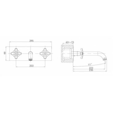 Смеситель для раковины D&K Lorseh DA1414401