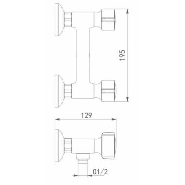 Смеситель для душа D&K Torhall DA1413141