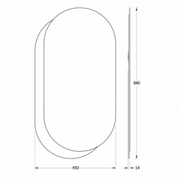 Зеркало Evoform Double BY 0301