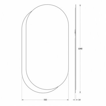 Зеркало Evoform Double BY 0312