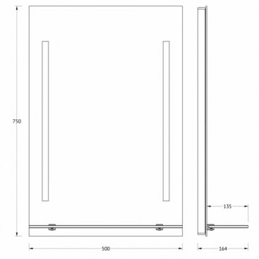 Зеркало Evoform Ledline-s BY 2160
