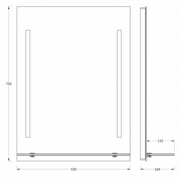 Зеркало Evoform Ledline-s BY 2161
