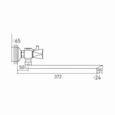 Смеситель для ванны Gross Aqua Trio 7016029С-35L(F) - Н