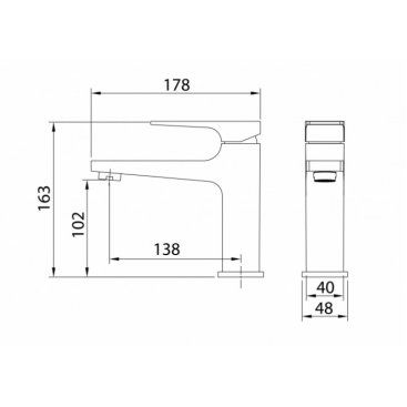 Смеситель для раковины Grossman Classic 510.K35.04.320