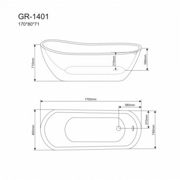 Ванна Grossman GR-1401