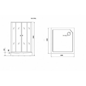 Душевая кабина Grossman GR-270Q 100х100
