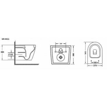 Унитаз подвесной Grossman GR-4411S
