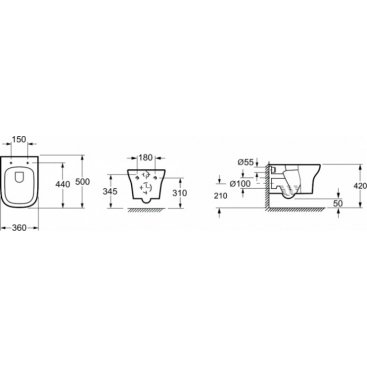 Унитаз Grossman GR-P3012