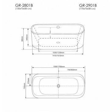 Ванна Grossman GR-2801B