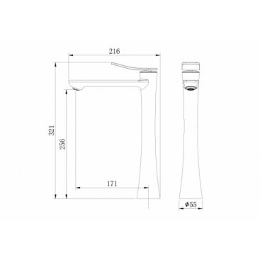 Смеситель для раковины Grossman Advans 520.K35.09.210