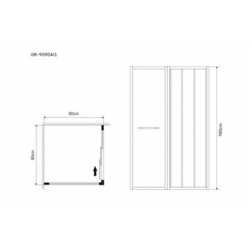 Душевой уголок Grossman Alba GR-9090Al1