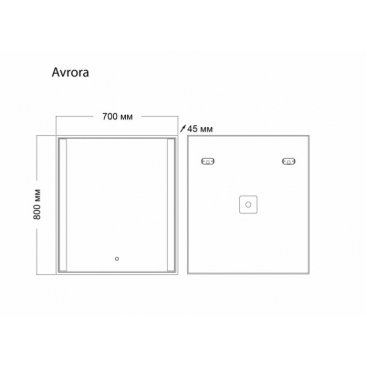 Зеркало Grossman Avrora 70x80