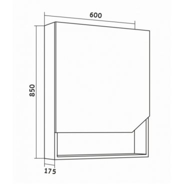 Зеркало-шкаф Grossman Инлайн 60 белое